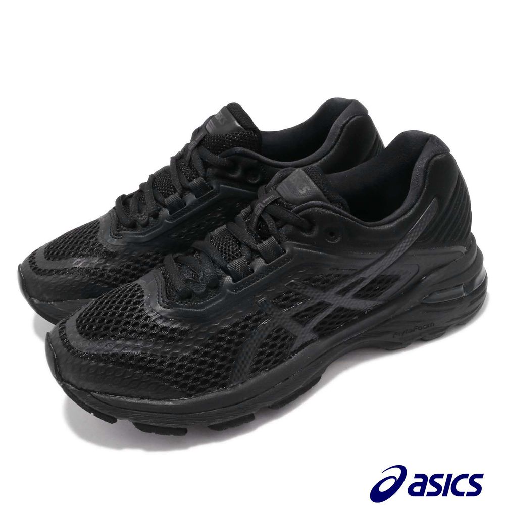ASICS 慢跑鞋 GT-2000 6 低筒 運動 女鞋 亞瑟士 路跑 避震 透氣 舒適 球鞋 全黑 [T855N9090]