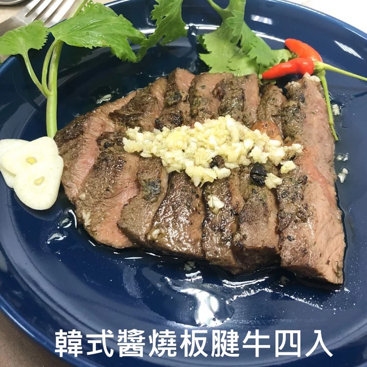 使用美國板腱牛排舒肥至3分熟，淋上大蒜、香菜、醬油跟最重要的韓式靈魂黑麻油，微微辣感與甜味達到完美平衡! 對於一般上班族、外食族來說牛肉的確不太容易取得，更別說份量要夠了，每天上餐廳吃飯說實在壓力有點