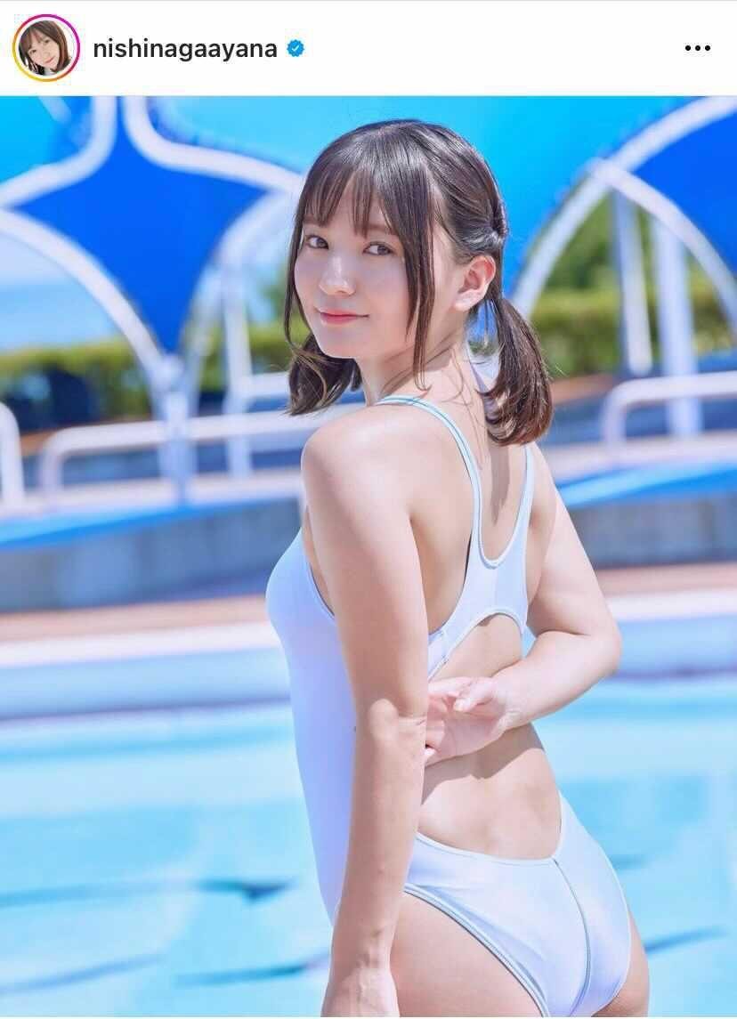 西永彩奈   競泳水着  