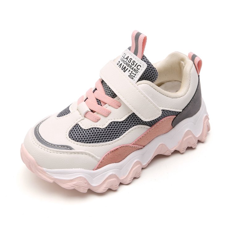 女童鞋 中小童 大童男 孩鞋子 女孩鞋子韓版童鞋 兒童鞋子 小孩鞋子 球鞋 跑鞋 網面 透氣 軟底 止滑 運動鞋 男童鞋