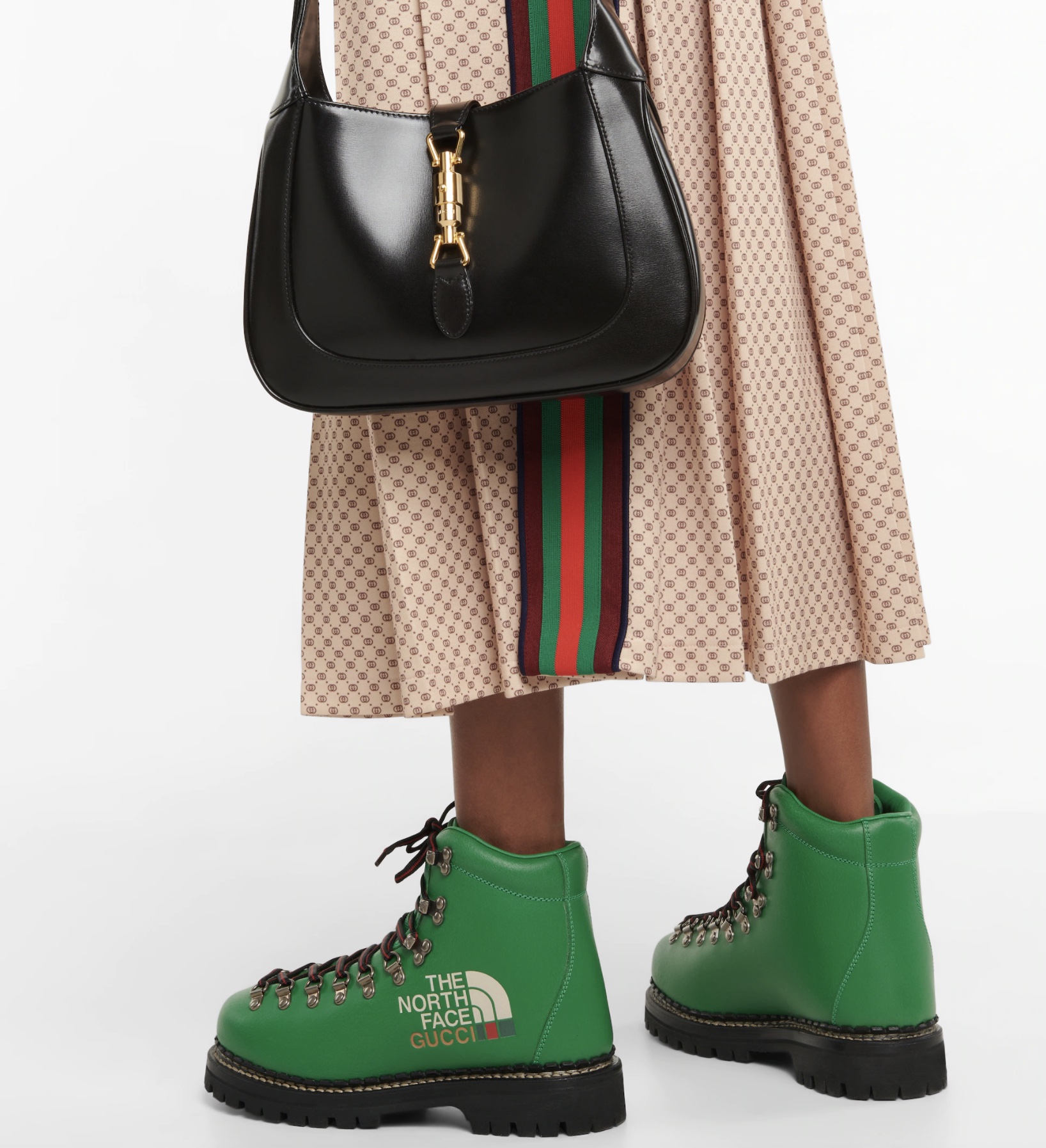 GUCCI x The North Face leather combat boots