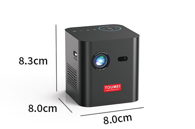 【極美品/高音質】TOUMEI C1000 スマートプロジェクター 専用ケース付 手のひらサイズで明るさ180ANSIルーメン！自動台形補正機能も搭載した