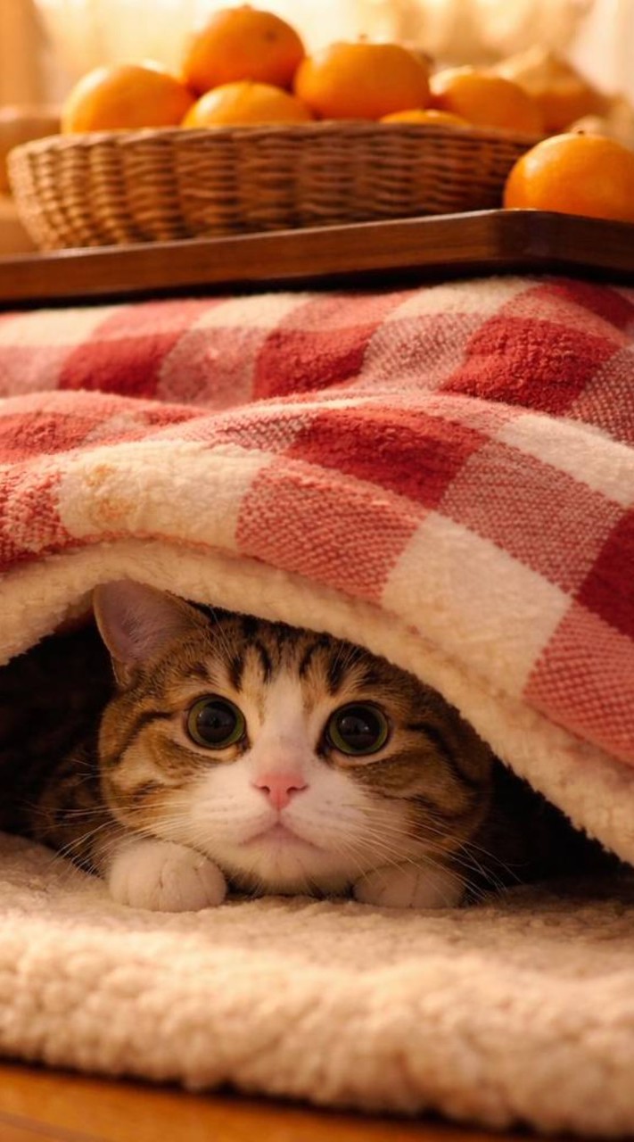 迷い猫(こたつ猫)