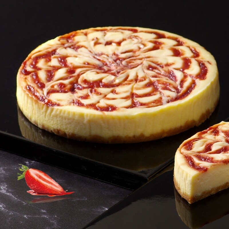 【LS手作甜點-藍帶甜點主廚】草莓重乳酪蛋糕 8吋 【免運】
