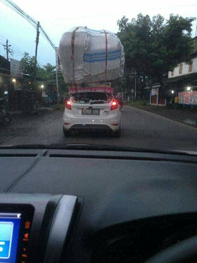 10 Foto Lucu Kendaraan Mudik Ini Bikin Ngakak Parah, Ada-ada Saja Nih