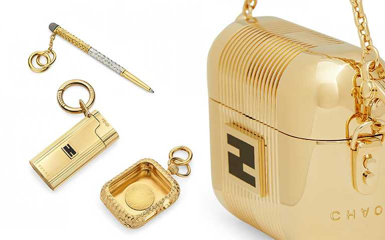  FENDI X CHAOS 聯名系列運用當代摩登手法，重新演繹好萊塢過往風華絕代的招牌配飾。