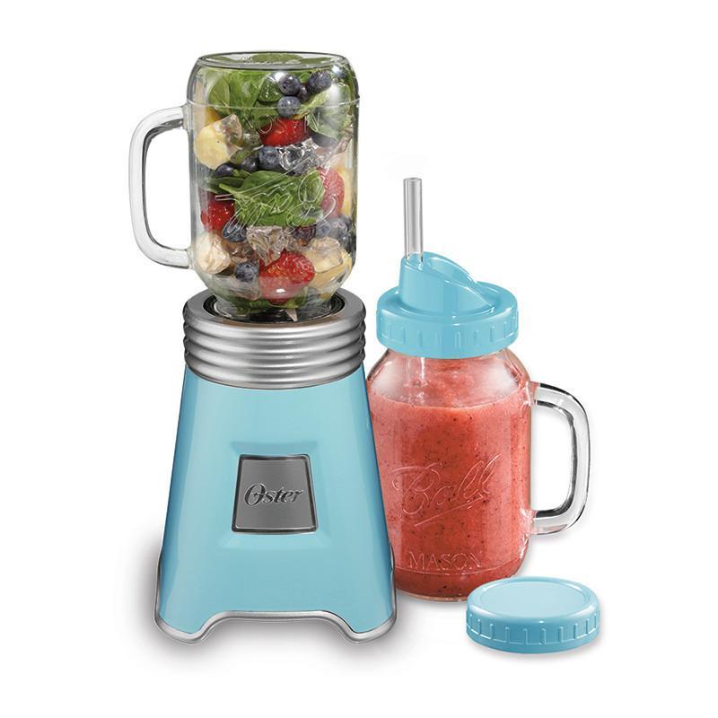 【1機2杯優惠組】Ball Mason Jar隨鮮瓶果汁機(藍)+隨鮮瓶替杯 隨鮮瓶替杯組(藍)