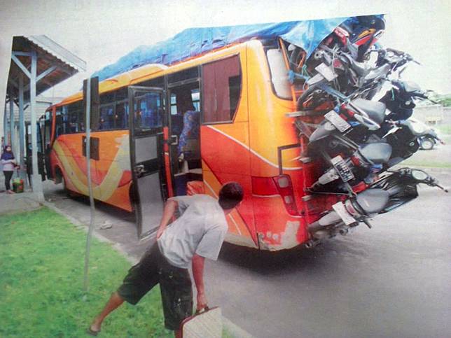 10 Foto Lucu Kendaraan Mudik Ini Bikin Ngakak Parah, Ada-ada Saja Nih