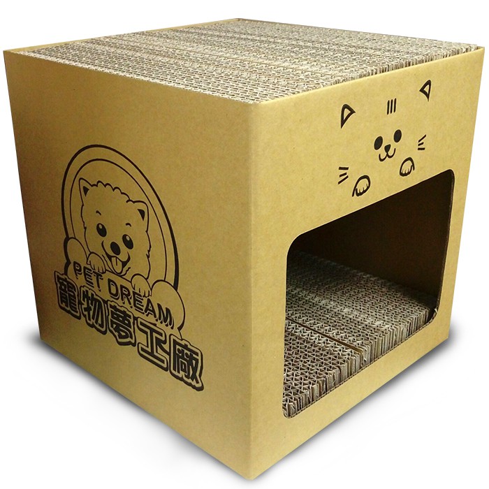 只要在紙板被抓壞時一起倒出就可以，貓奴們不用再一直清掃紙屑，更不怕主子玩耍時紙屑滿天飛唷!可放置於貓主子常抓家具位置的旁邊，保護您的家具，從此貓主子只愛抓抓板。貓主子解憂紓壓必備!外觀優美，放在家中更