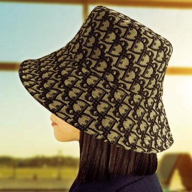 牛仔帽網紅同款ins漁夫帽子女D家遮陽帽女秋冬韓版潮雙面提花牛仔大帽檐 嬡孕哺