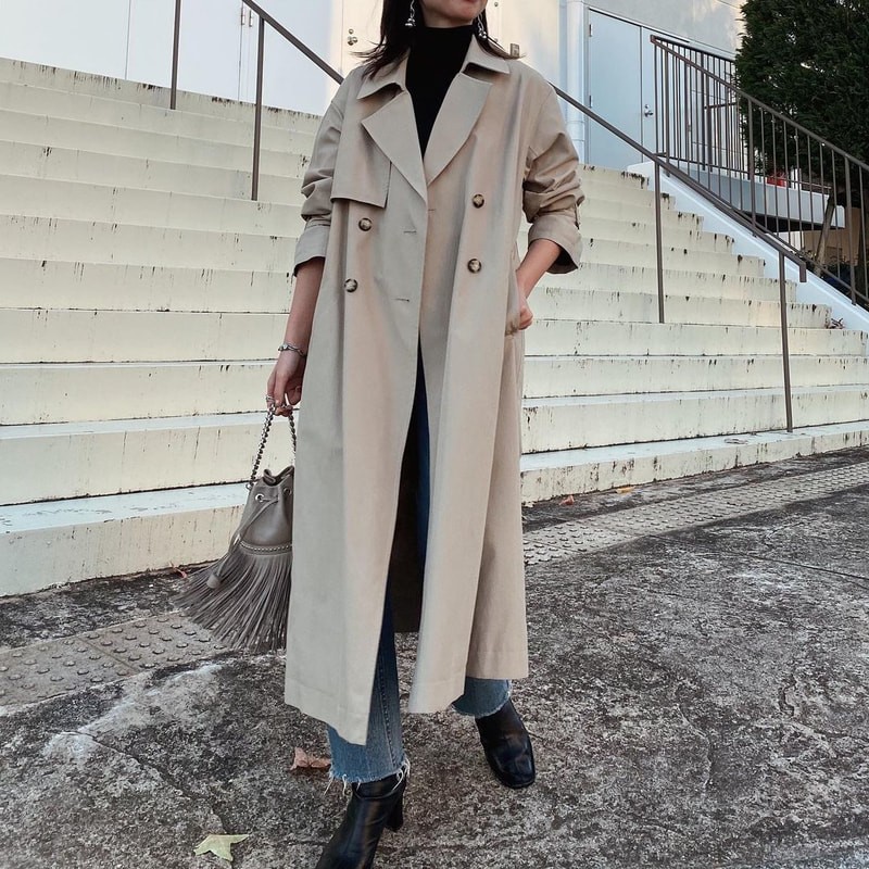 21新作ガウンコート トレンチコート ロング丈 レディース 女性 エレガント 共布 ベルト リボン Keser No