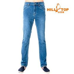 【hilltop山頂鳥】男款吸濕排汗抗UV牛仔褲S07MB2-淺藍