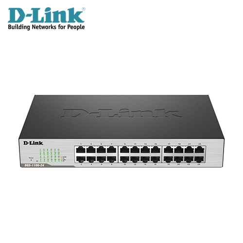 24埠 10/100/1000品名 / 規格：【D-Link 友訊】DGS-1100-24 Layer 2 Gigabit 簡易網管型交換器提供24埠10/100/1000 BASE-T 超高速乙太網