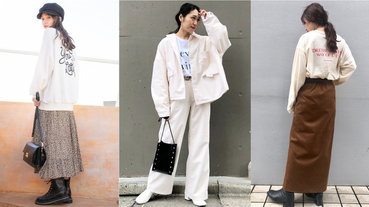 日本女生正風靡慵懶感的日常衣著！長袖字母 Tee 這個冬天快準備好