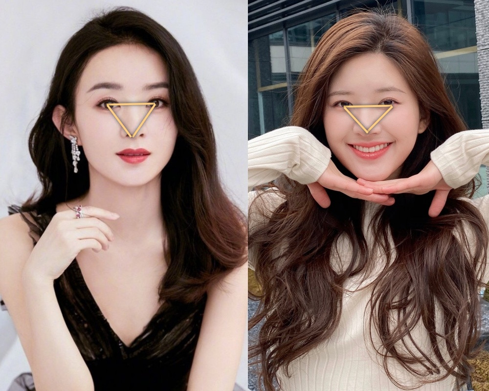 趙麗穎趙露思面部黃金三角