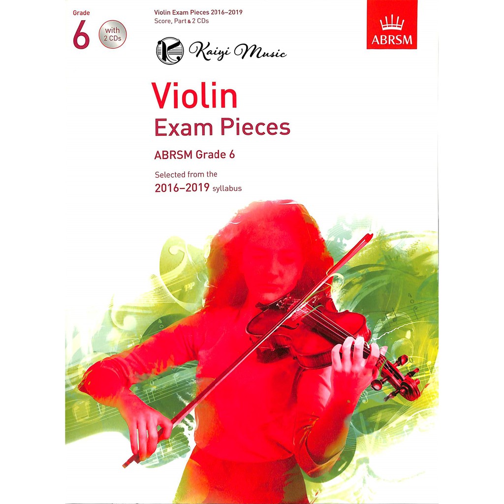中文書名：英國皇家 2016-2019小提琴考試指定曲 第6級(測驗範例+CD) 英文書名：ABRSM Violin Exam Pieces 2016-2019, Grade 6, Score, Pa
