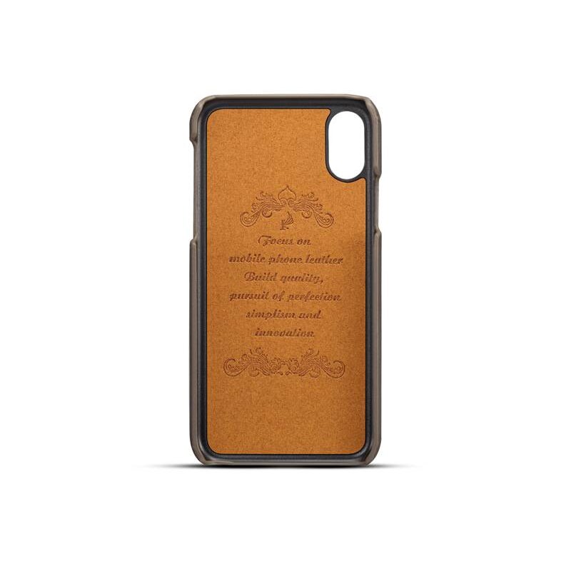 雙卡夾復古插卡小牛皮紋適用iphone X iPhone11P手機套保護殼蘋果XS真皮商務手機殼 華為Mate30Pro
