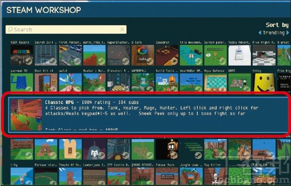 2.接著，隨意點選任一遊戲，便會顯示該遊戲的訂閱人數和簡介，若要體驗則需點擊「Subscribe」和「Play」，方能進行遊戲。