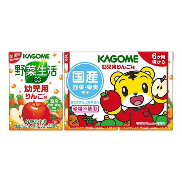 KAGOME - 野菜生活 巧虎幼兒蔬果汁 100ml/3瓶
