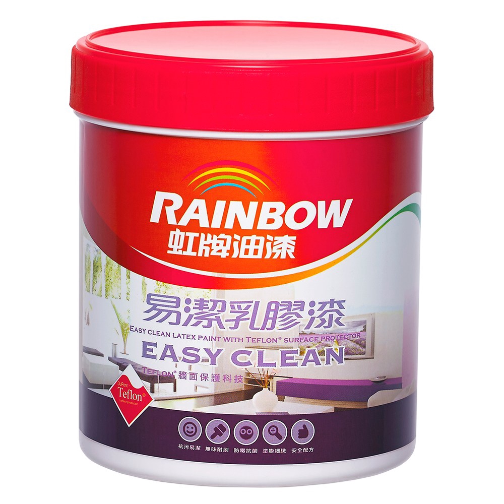 【商品特色】強面保護新科技超乎完美的易潔功能彈性塗膜極佳抗裂耐刷洗高達三萬次少了油漆味淨享舒適空間通過日本JIS Z 2911與JIS Z 2811防霉抗菌測試==================虹牌