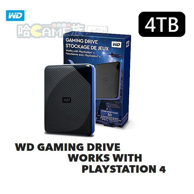 WD 4TB Game Drive PS4 遊戲外接硬碟 2.5吋 4T 外接式 行動硬碟 安裝簡單WD 4TB Game Drive PS4 遊戲外接硬碟 2.5吋 4T 外接式 行動硬碟 安裝簡單