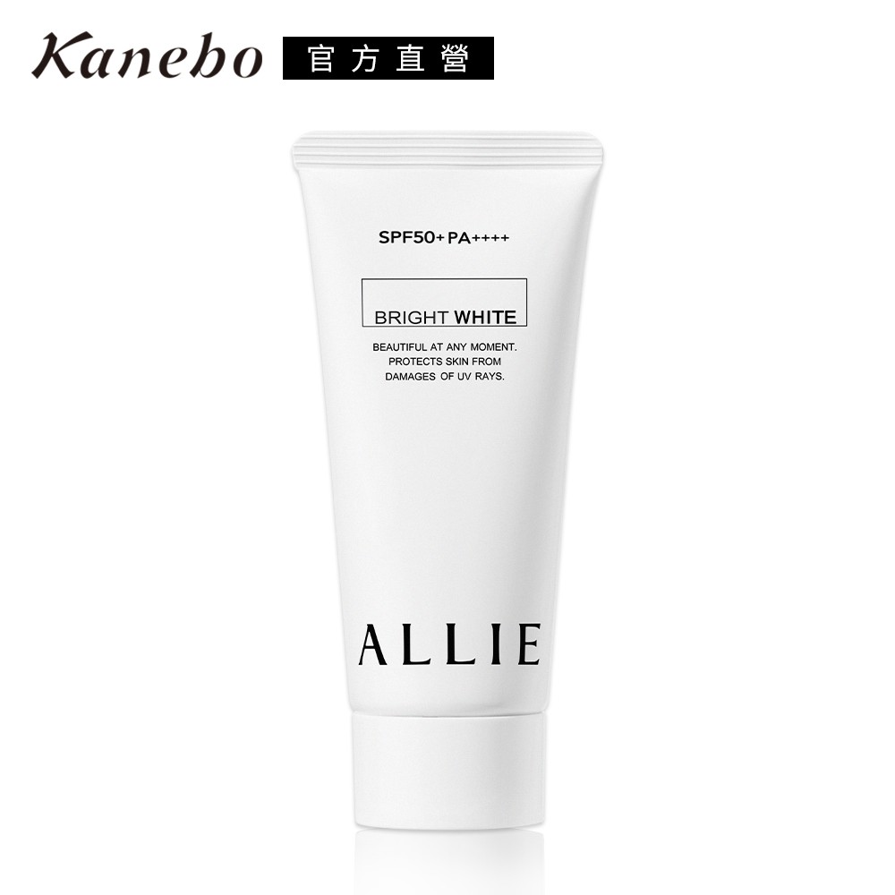 Kanebo 佳麗寶 ALLIE燦爛光澤肌UV防曬水凝乳(白肌茉桃香) 60g◆SPF50+ PA++++◆抗水耐汗、抗磨擦UP◆茉莉＆白桃香氣原產地：日本貨源：公司貨保存期限3年：每批商品製造日期或