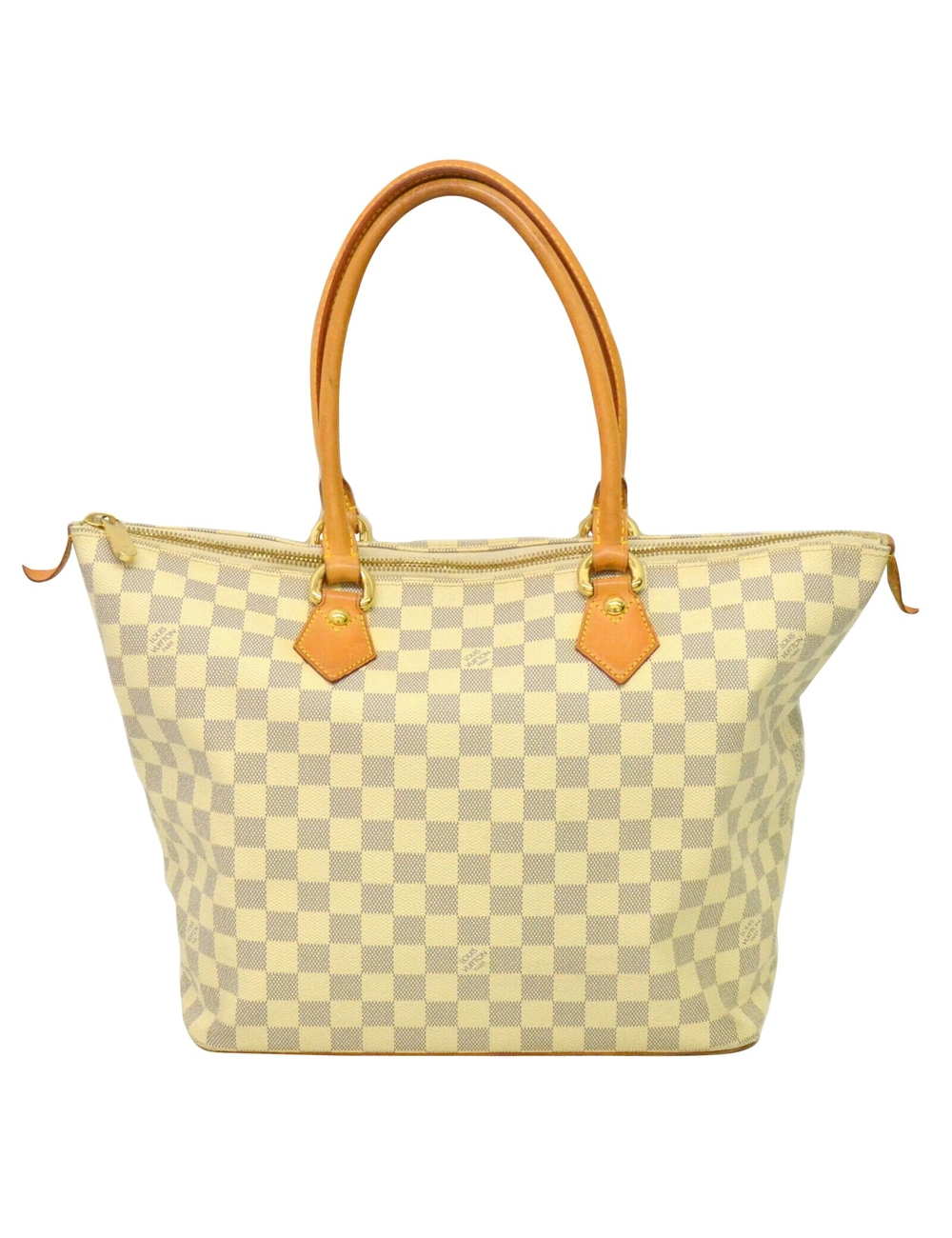 姓名：路易威登 品牌：路易威登 品牌型號：Damier Azur 尺寸：寬31 x高29 x深18厘米 措施：法國 分類：包 子類別：手提袋 條件：公元前 材質：帆布 顏色：米色