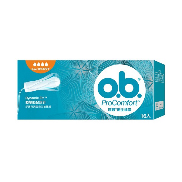 歐碧衛生棉條量多夜安型16入【康是美】
