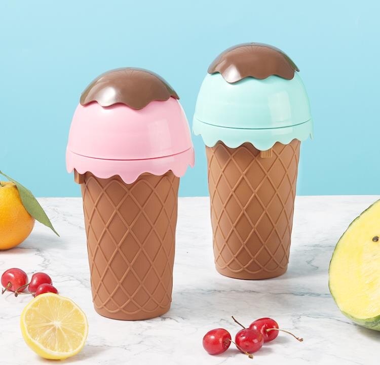 捏捏杯製冷杯自製冰沙杯杯子手一搖一捏成冰雙層變沙冰杯網紅水杯