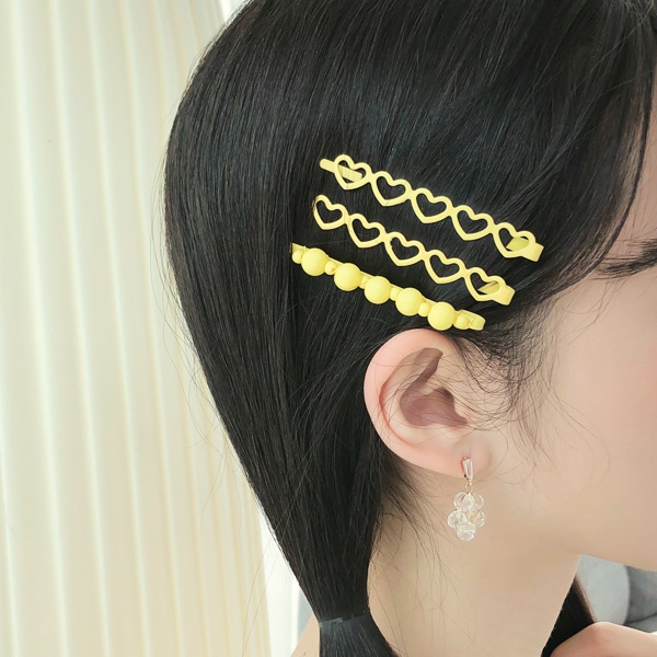 [SOOSOO官方旗艦店] 俏皮甜心金屬髮夾（３件／組）