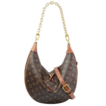 Louis Vuitton LV M46311 Loop Hobo Monogram 經典花紋半月肩斜背兩用包
