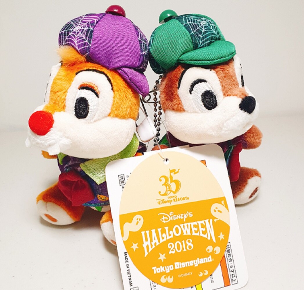 【永蕓】日本代購現貨最後出清！東京迪士尼 35週年萬聖節限定版 奇奇蒂蒂 娃娃 吊飾