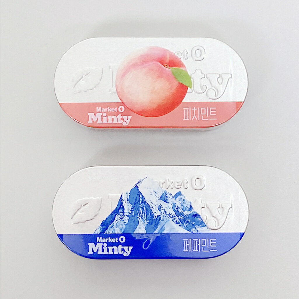 【首爾先生mrseoul】韓國 Market O Minty 薄荷糖 34g (薄荷味 / 蜜桃味)