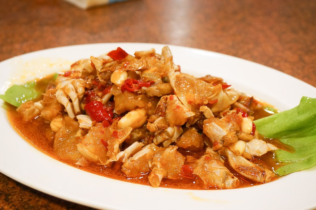 金門記德海鮮餐廳, 金門美食, 金門海鮮餐廳, 金寧美食, 記德高粱嗆蟹, 鐵板鴕鳥肉, 金門喜相逢