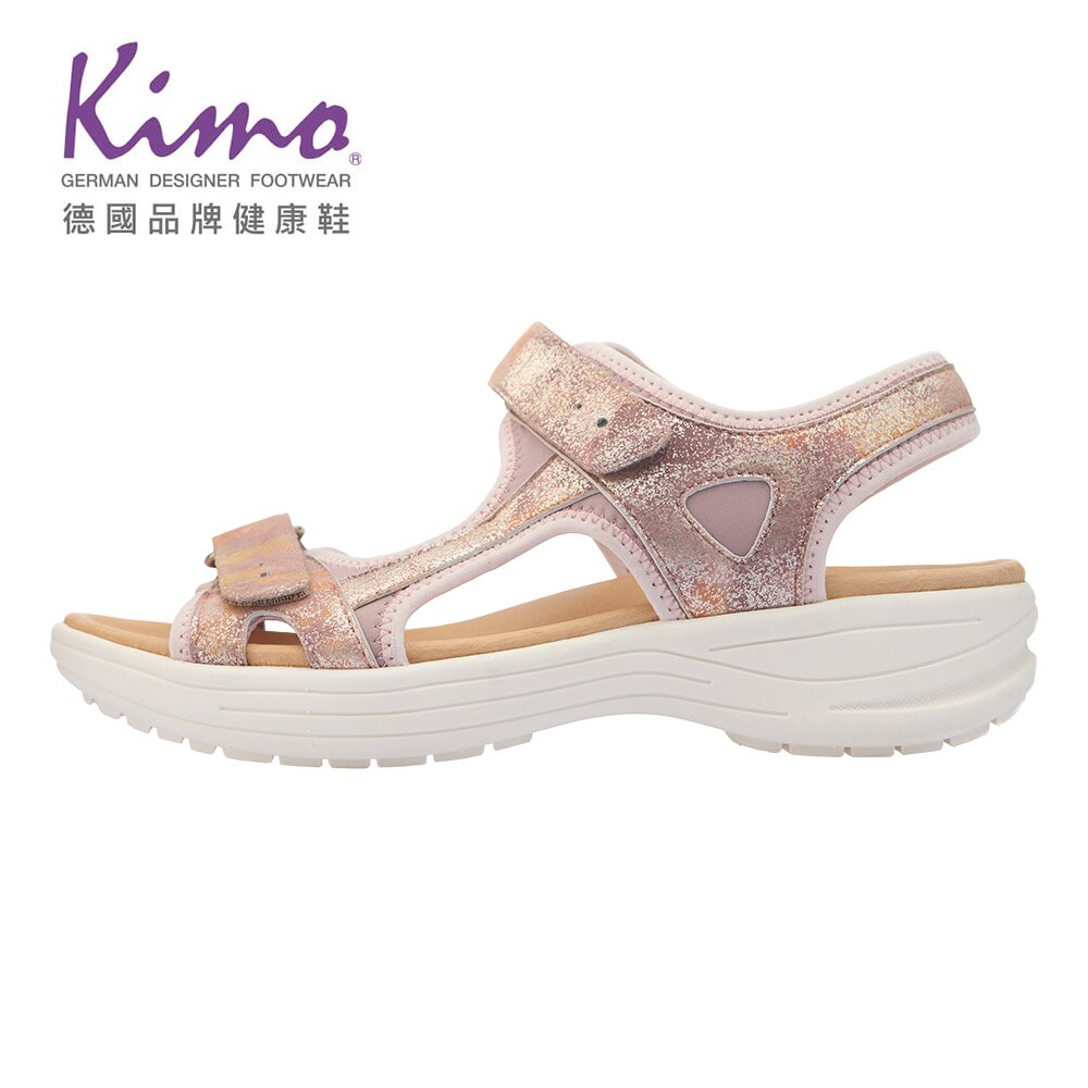 Kimo 金屬質感山羊皮涼鞋 女鞋 (粉 KBASF150067)