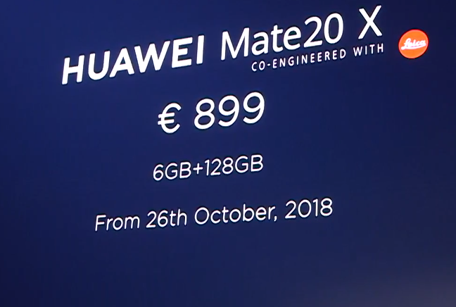 華為 Mate 20 X 帶來 7.2 吋大螢幕，支援 M-Pen 手寫筆、石墨烯散熱技術、5,000mAh 大電池