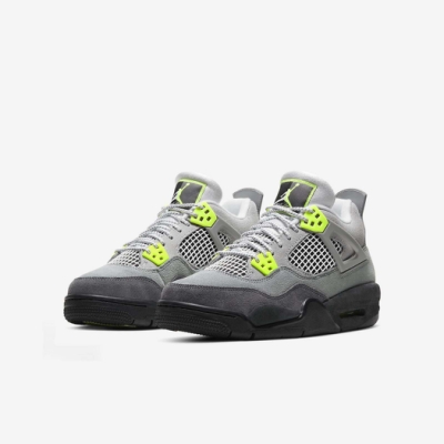 品牌: NIKE 型號: CT5343-007 Jordan 4 SE GS SE Neon 經典復刻 大童 喬丹 AJ4 灰 綠