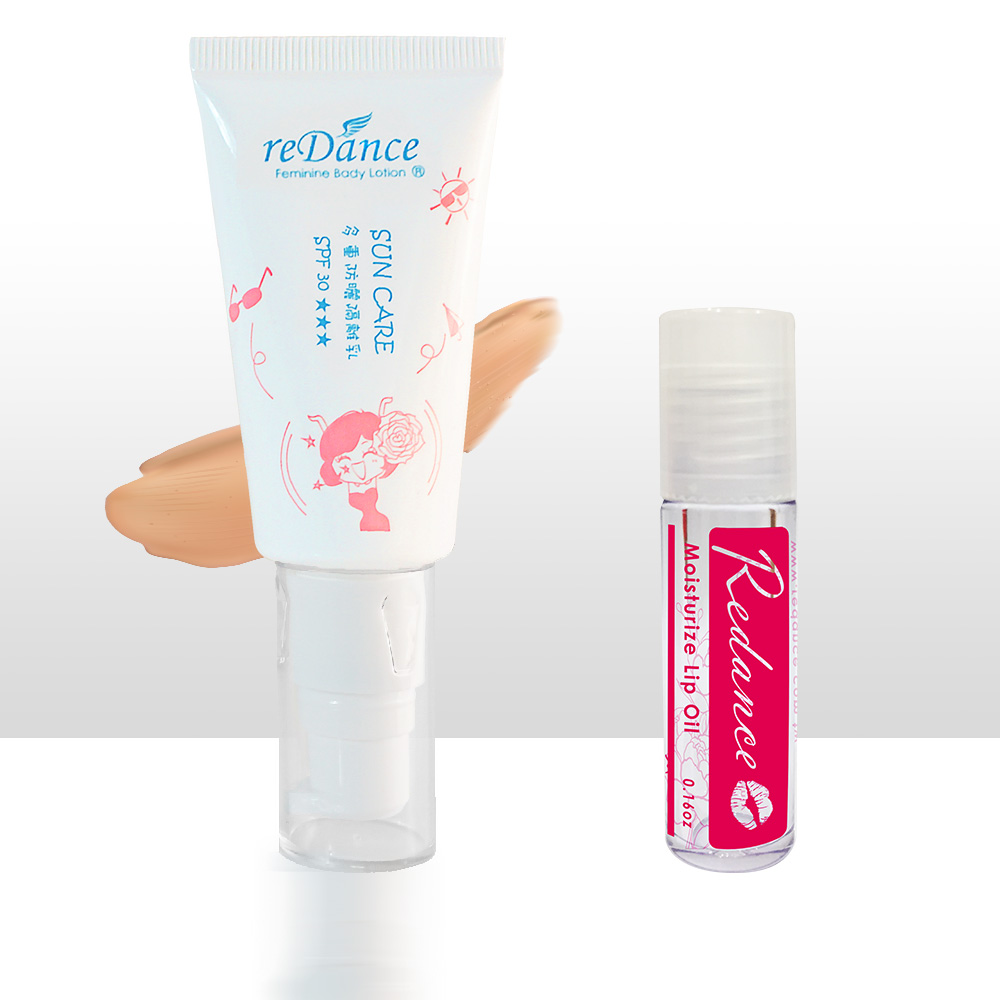 【瑞丹絲 reDance】遮瑕底妝防曬霜SPF30★★★X1＋玻尿酸嘟嘟唇油X1