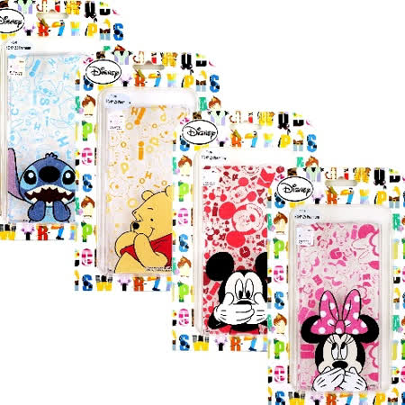 ◎ 迪士尼正品 官方授權 ◎ 透明保護套搭配活潑繽紛迪士尼可愛人物 ◎ 軟性材質，質感佳，耐用度持久