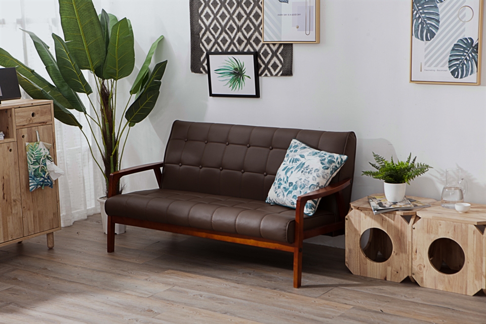 生活工場日式和風貓抓皮沙發