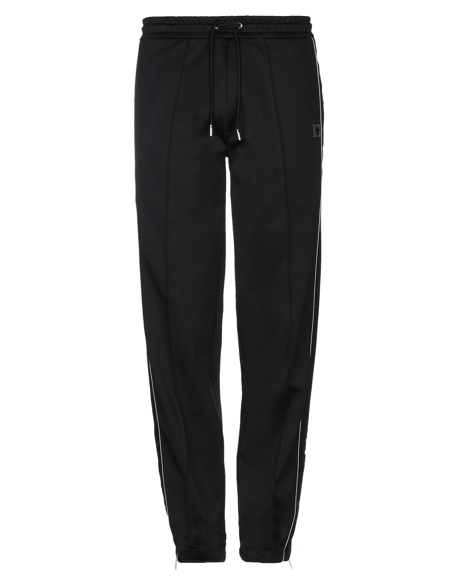 techno fabric, sweatshirt fleece, logo, side seam stripes, solid color, mid rise, regular fit, taper