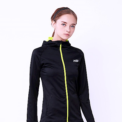 【KENBOO】女款慢跑針織外套-黑