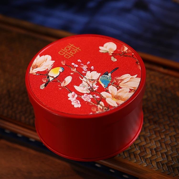 新款中式婚禮糖果盒喜糖盒子結婚創意中國風喜糖盒鐵盒禮盒裝