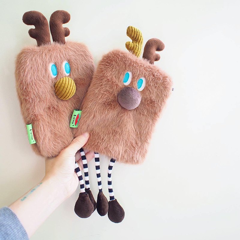 ?麋鹿羅比 ，屬於非常柔軟長絨毛，像兔毛般的柔軟， 有厚度。