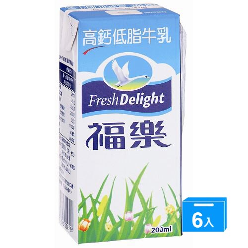 福樂保久乳-高鈣低脂牛乳200MLx6入【愛買】。人氣店家愛買線上購物的餅乾飲料、保久乳｜乳酸飲料、原味乳有最棒的商品。快到日本NO.1的Rakuten樂天市場的安全環境中盡情網路購物，使用樂天信用卡