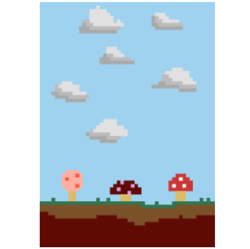 @Pixel art mushroom
