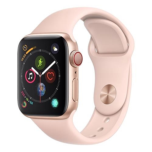 Apple Watch Series 4 (GPS + 行動網路)，40 公釐金色