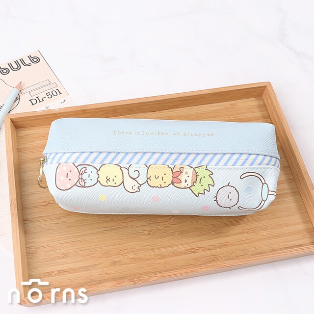 【日貨角落生物正反雙層筆袋 皮質款】Norns SAN-X正版 雙隔層 雙拉鍊鉛筆盒 好窩生活節