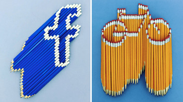 鉛筆也可以團結力量大，特別的堆疊藝術