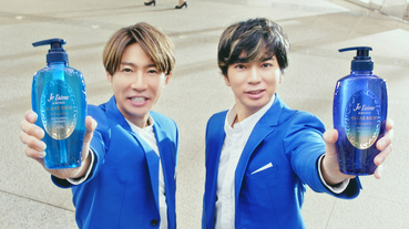 日本天團「嵐」松本潤、相葉雅紀再度攜手拍攝「Je l'aime」洗髮精廣告，呵護秀髮新品上市